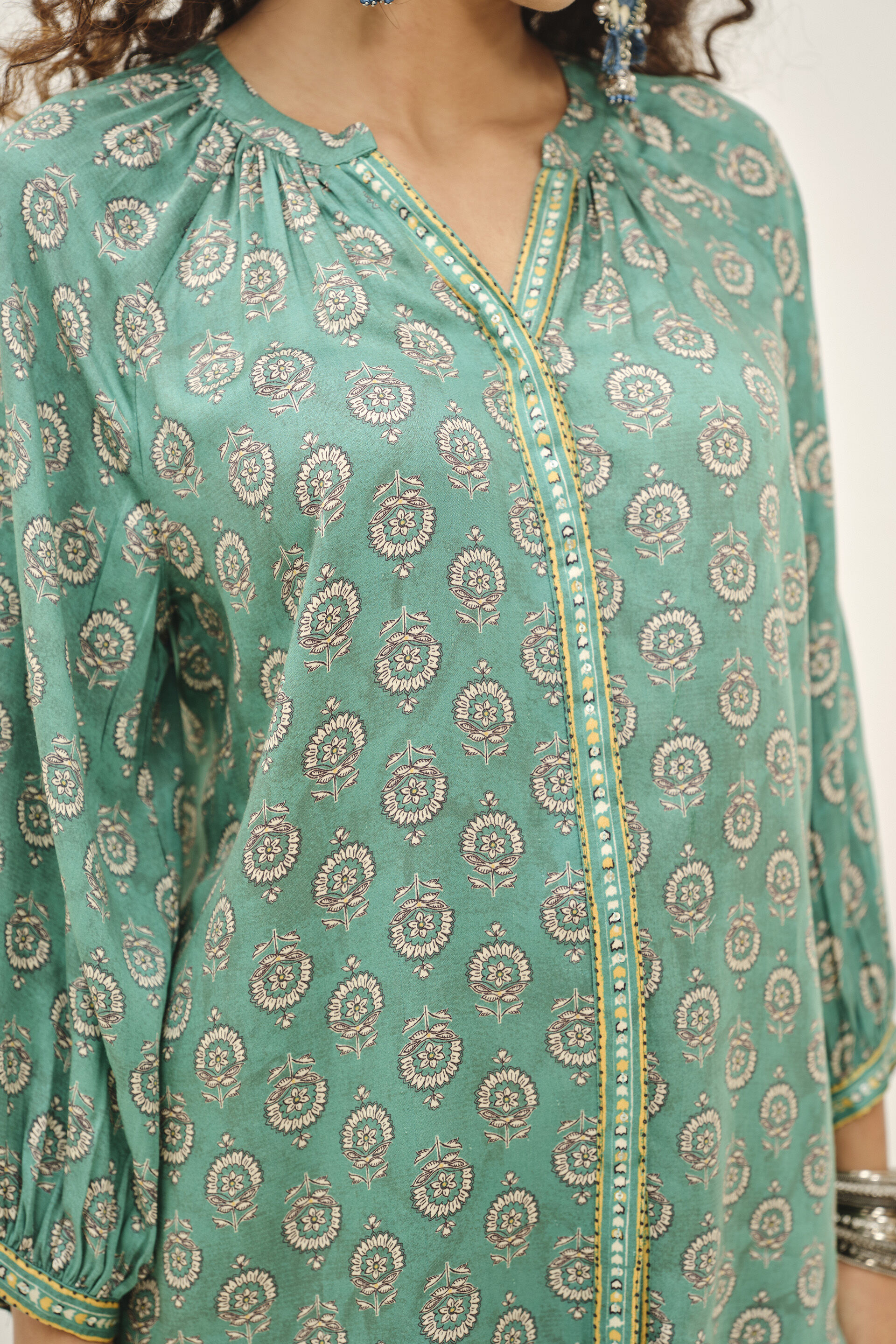 Taaza Green Top, Green, image 4